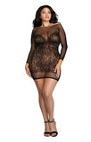 QUEEN BLACK LACE VERSATILE CHEMISE