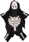 GLOW IN THE DARK SKELETON HOODIE PET COSTUME