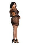 QUEEN BLACK LACE VERSATILE CHEMISE