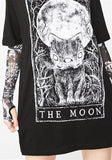 MORTUS VIVENTI "THE MOON" TAROT CARD T-SHIRT