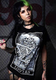 MORTUS VIVENTI LOVERS TAROT CARD T-SHIRT