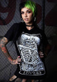MORTUS VIVENTI LOVERS TAROT CARD T-SHIRT