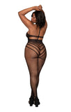 QUEEN SIZE BLACK BODYSTOCKING