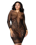 QUEEN BLACK LACE VERSATILE CHEMISE