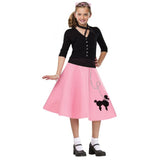 KIDS PINK POODLE SKIRT