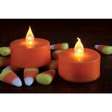 LED PUMPKIN TEA LIGHTS