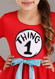 DR. SEUSS GIRLS THING 1 & 2 COSTUME