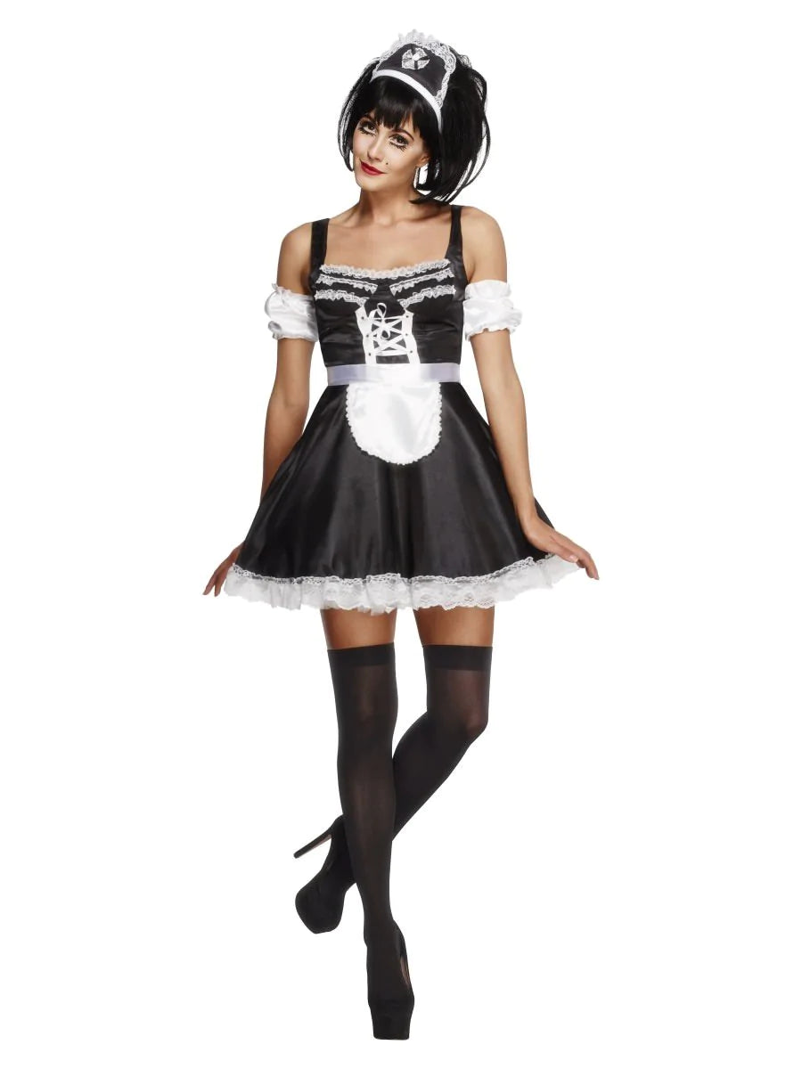 Girl in french fashion maid outfit