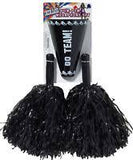 BLACK CHEER POM-POM & MEGAPHONE
