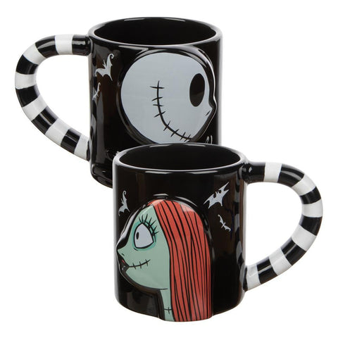 THE NIGHTMARE BEFORE CHRISTMAS JACK & SALLY MUG SET