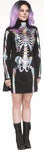 RAINBOW HOLOGRAPHIC SKELETON DRESS