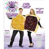 PEANUT BUTTER AND JELLY ADULT COSTUME