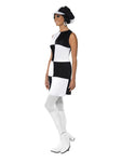 BLACK AND WHITE 1960s PARTY GIRL COSTUME