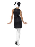 BLACK AND WHITE 1960s PARTY GIRL COSTUME