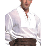 RENAISSANCE WHITE PIRATE COSTUME SHIRT