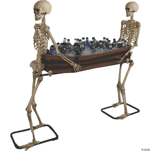 POSABLE SKELETONS CARRYING A COFFIN