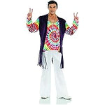 60's TIE DYE SHIRT & VEST SET