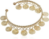 GOLD ROMAN COIN BRACELET