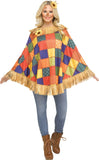 ADULT SCARECROW PONCHO ASSORTMENT