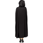 BLACK HOODED CAPE