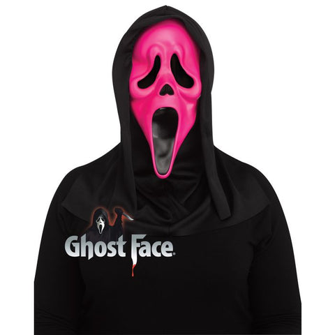 HOT PINK FLURESCENT GHOST FACE MASK