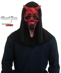 RED RHINESTONE DEVIL FACE MASK