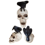 SKULL & RAVEN FIGURINE