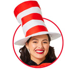 ADULT CAT IN THE HAT STRIPED HAT