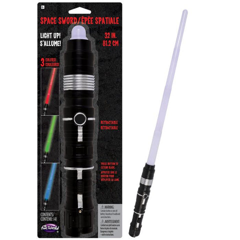 LIGHT UP RETRACTABLE SPACE SWORD