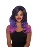 PURPLE OMBRE LONG LAYERED WIG