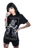 MORTUS VIVENTI "THE TOWER" TAROT CARD T-SHIRT