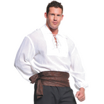 RENAISSANCE WHITE PIRATE COSTUME SHIRT