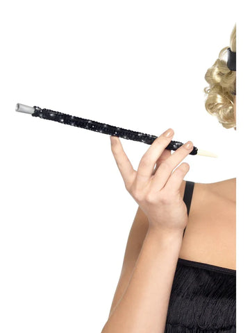 20S BLACK SEQUINNED CIGARETTE HOLDER