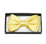 GOLD SATIN BOW TIE