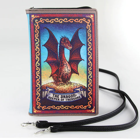 THE DRAGON BOOK CLUTCH BAG