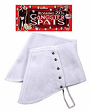 WHITE GANGSTER SHOE SPATS