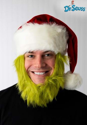 THE GRINCH PLUSH HAT WITH BEARD