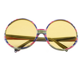 LARGE STRIPED HIPPIE GLASSES