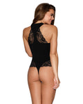 BLACK RACERBACK BODYSUIT