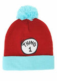 DR. SEUSS THING 1 AND 2 POM BEANIES