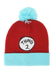 DR. SEUSS THING 1 AND 2 POM BEANIES