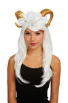 GUILDED RAM HORNS HEADPIECE