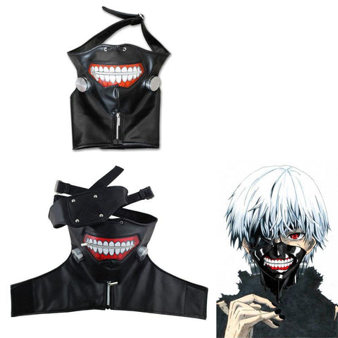 This Adjustable Authentic Looking Ken Kaneki Mask Is Made Of A Leather Material And Has A Zipper For The Mouthpiece Just Like It Was In Tokyo Ghoul. Support The One Eyed King, Ken Kaneki, With This Perfect Kaneki Ken Cosplay Mask. 