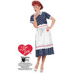 PLUS SIZE I LOVE LUCY POLKA DOT WOMEN'S DRESS