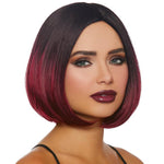 BLACK/BURGUNDY OMBRE BOB WIG