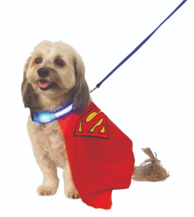 SUPERMAN LIGHT UP COLLAR WITH CAPE