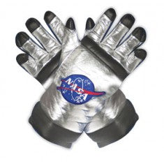 ADULT SILVER ASTRONAUT GLOVES