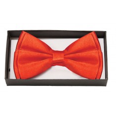 RED SATIN BOW TIE