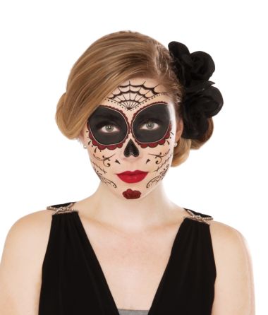 DAY OF THE DEAD FACE TATTOOS