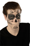 DAY OF THE DEAD SKELETON FACE TATTOO